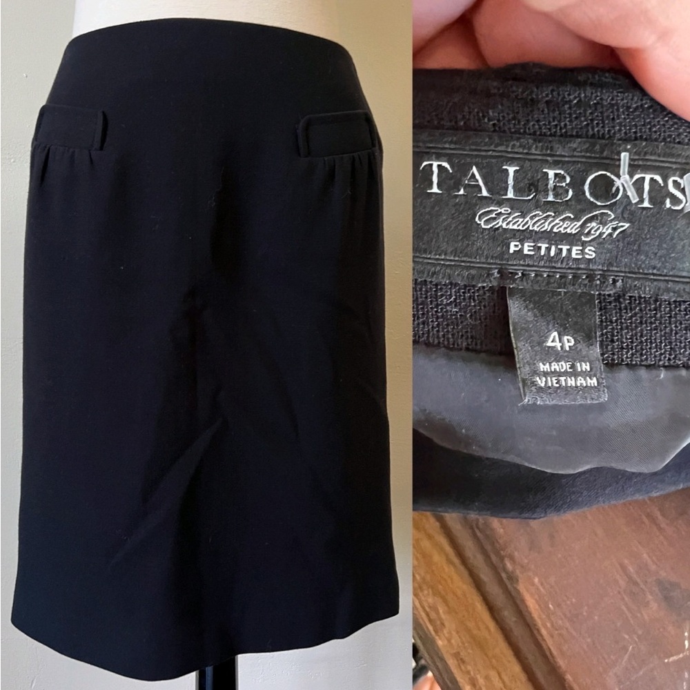 Talbots Black Pencil Skirt